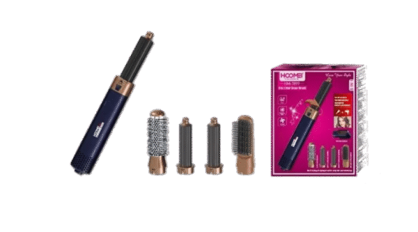Hoomei HM-7899 1000W 5 em 1 Escova e Secador de Cabelo 3 Temperaturas 360°