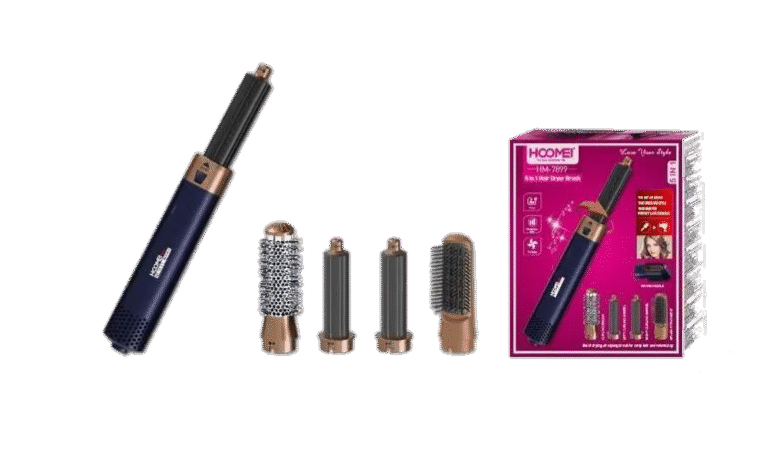 Hoomei HM-7899 1000W 5 em 1 Escova e Secador de Cabelo 3 Temperaturas 360°