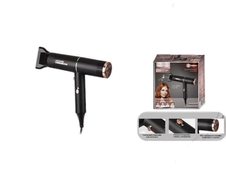 Hoomei HM-7668S 1400W Secador de Cabelo Motor DC 2 Velocidades