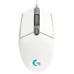 Logitech G102 LIGHTSYNC Rato Gaming com Fio – Branco, 6 Botões, 8000 DPI - Image 2