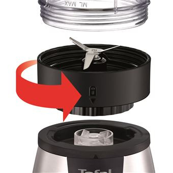 Batidos rápidos com Liquidificador Moulinex Blend&Go 300 W Inox - Image 2