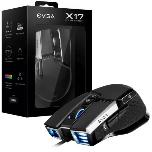EVGA X17 Rato Gaming 16000 DPI Preto