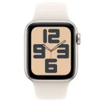 Apple Watch SE 2023 GPS + Cellular 44mm Alumínio com Braceletes Desportivas Luz das Estrelas M/L - Image 2