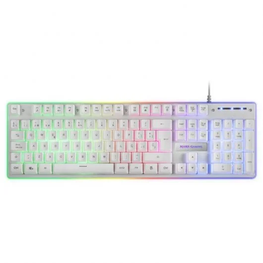 Mars Gaming MCPX Combo Teclado Rato Tapete XXL Branco - Image 2