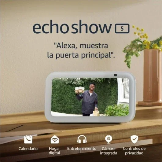 Amazon Echo Show 5 (3.ª Geração) Ecrã Tátil Inteligente com Alexa Azul Gris - Image 2