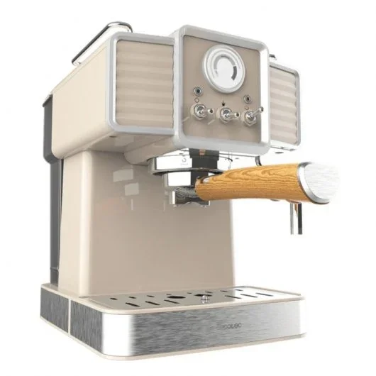 Cecotec Power Espresso 20 Tradizionale Sand – Máquina de Café Expresso 1350W, 20 Bar, Vaporizador, Manómetro, Depósito 1,5L – Bege - Image 2
