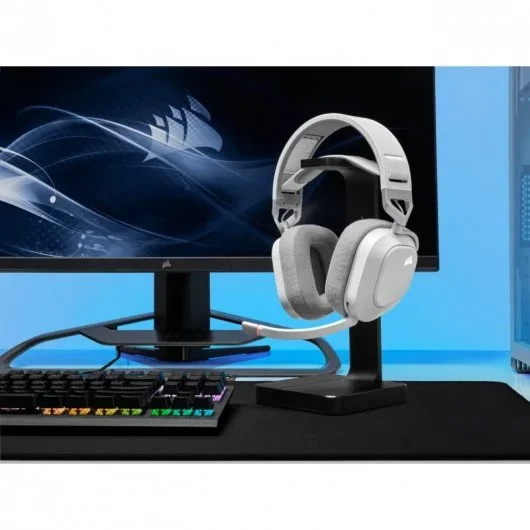 Imersão Dolby Atmos Corsair HS80 RGB Headset Sem Fios Preto - Image 2