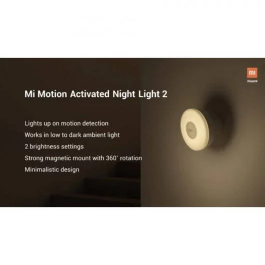 Xiaomi Mi Motion-Activated Night Light 2 Luz Sensor 2800 K Branco - Image 3