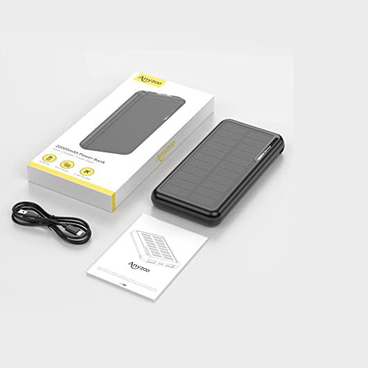 Carregador solar de 20000 mAh Tipo C