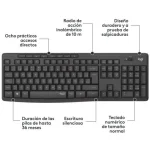 Logitech MK295 Silent Wireless Combo de Rato e Teclado Sem Fios Preto - Image 2
