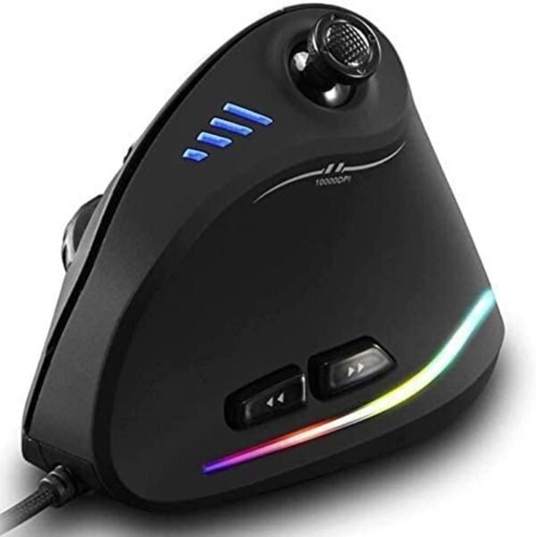 Rato Vertical Gaming Zelotes com Joystick e Teclas Programáveis - 10000DPI