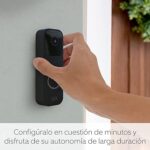 Vídeo HD em Tempo Real Blink Video Doorbell Preto Visão Noturna - Image 2