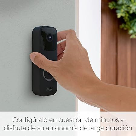 Vídeo HD em Tempo Real Blink Video Doorbell Preto Visão Noturna - Image 2