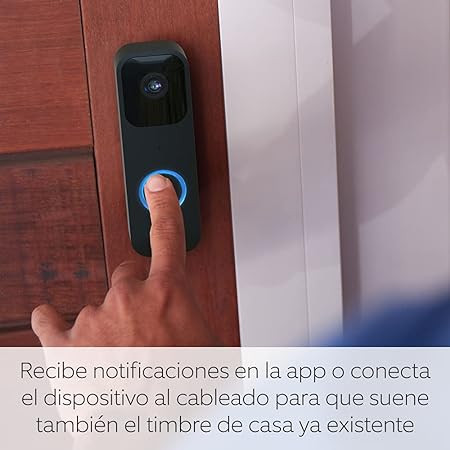 Vídeo HD em Tempo Real Blink Video Doorbell Preto Visão Noturna - Image 3