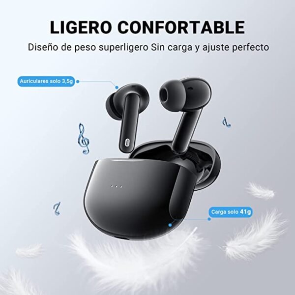 Auscultadores sem fios Aoslen - Preto - Image 2