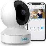 Reolink E1 Branco – Câmara de Segurança WiFi HD 1080p, Pan/Tilt 355°, Áudio Bidirecional Interior/Exterior