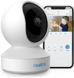 Reolink E1 Branco – Câmara de Segurança WiFi HD 1080p, Pan/Tilt 355°, Áudio Bidirecional Interior/Exterior