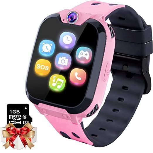 Moweallarge Smartwatch de Crianças – Rosa