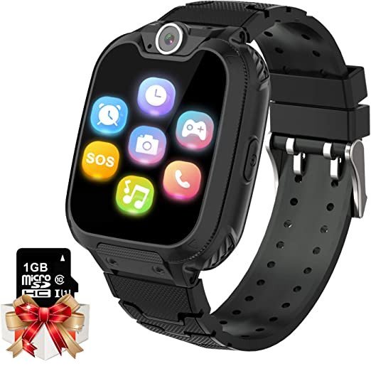Moweallarge Smartwatch de Crianças - Preto