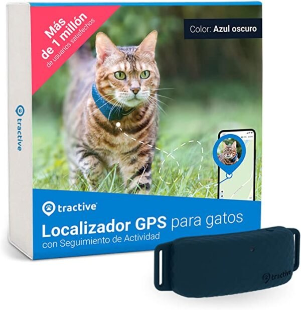 Tractive GPS Localizador para gatos (Azul)