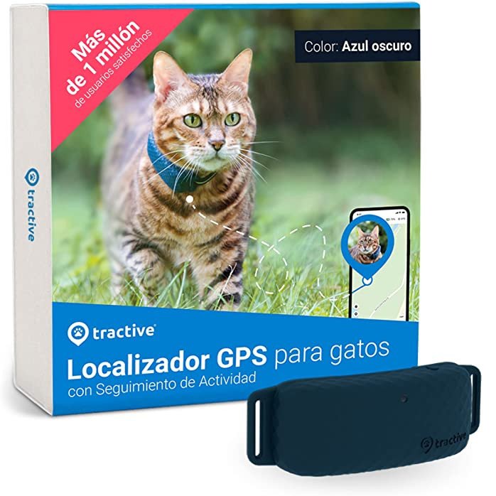 Tractive GPS Localizador para gatos (Azul)