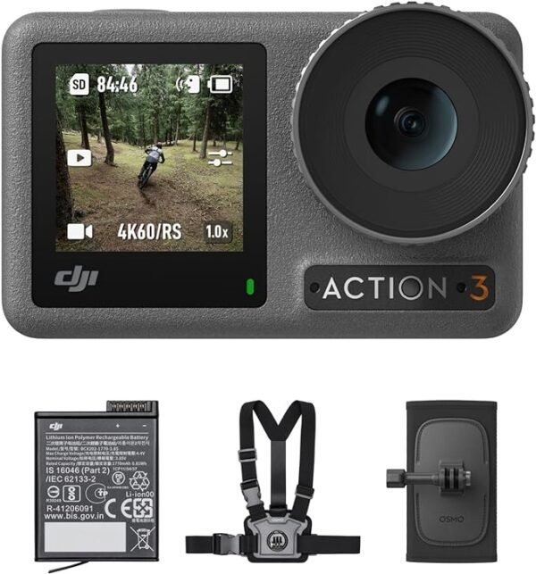 Action Cam DJI Osmo Action 3 + Pacote de exteriores
