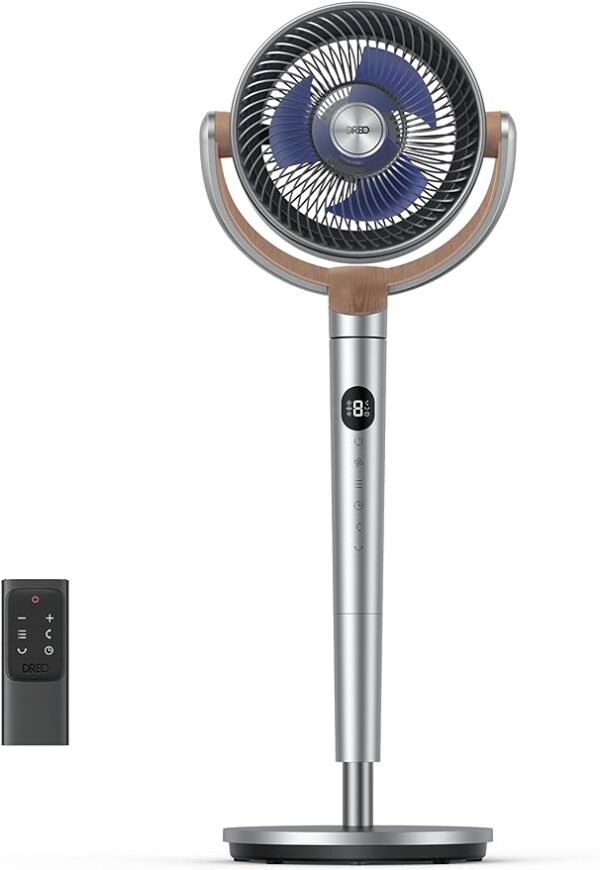 Ventoinha Dreo PolyFan 502 oscilação omnidirecional de 120° + 120°