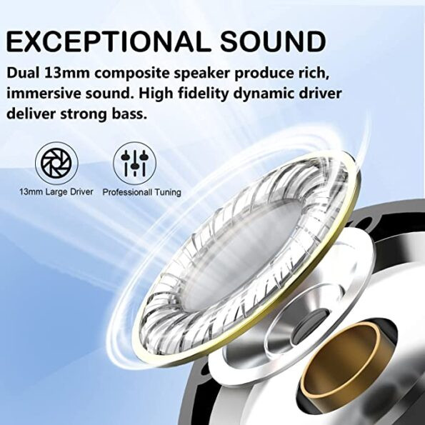 Headphones Jxrev J53W – Branco - Image 4