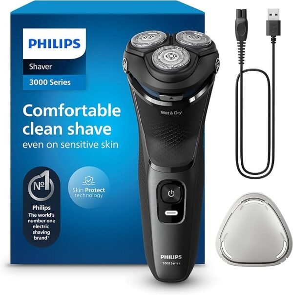 Philips Shaver Séries 3000 S3145/00 Máquina de Barbear Elétrica Sem Fios Seco/Húmido