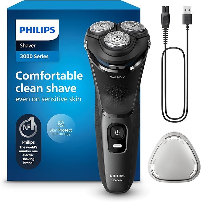 Philips Shaver Séries 3000 S3145/00 Máquina de Barbear Elétrica Sem Fios Seco/Húmido