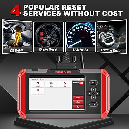 Kingbolen S500 OBD2 - 4 sistemas (ABS/SRS/ECM/TCM) - 4 Reset (SAS/EPB/ETS/óleo) - Image 5