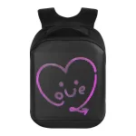 Mochila Loy Pro 3 Display Led Controla Via App - Preto