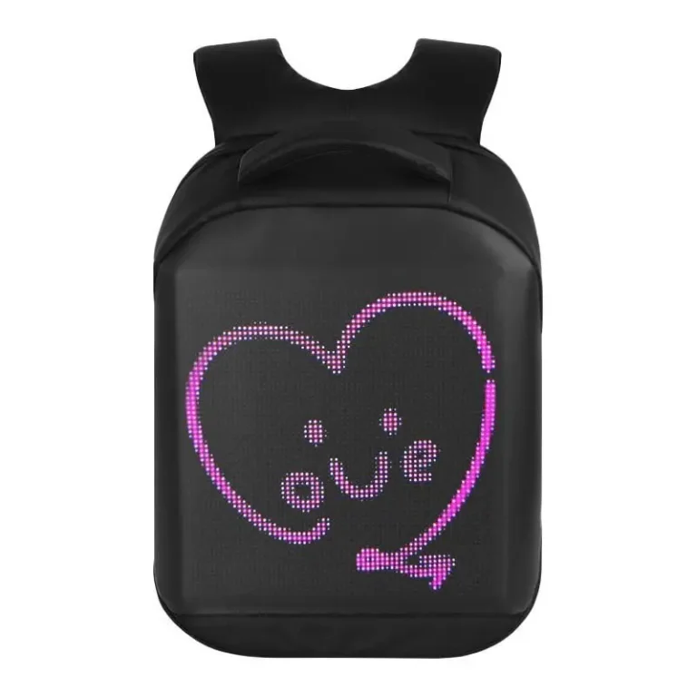Mochila Loy Pro 3 Display Led Controla Via App - Preto