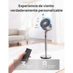 Dreo PolyFan 502 DR-HPF002S Ventoinha Inteligente 23 dB com Wi-Fi, Controlo Remoto e Voz (Alexa/Google), 8 Velocidades, Oscilação 120°+120° – Prata - Image 3