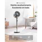 Dreo PolyFan 502 DR-HPF002S Ventoinha Inteligente 23 dB com Wi-Fi, Controlo Remoto e Voz (Alexa/Google), 8 Velocidades, Oscilação 120°+120° – Prata - Image 5