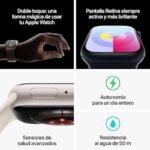 Apple Watch Series 9 GPS + Cellular 41mm Alumínio com Braceletes Desportivas Luz das Estrelas - Image 4