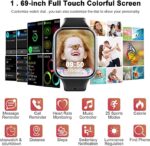 Monitorização 24 h Saúde e 25 Modos Esportivos Smartwatch Molocy Q23 1,69" - Image 5