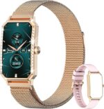 Blackview R9 Smartwatch Feminino Monitor Saúde Ouro