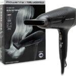 Secagem Rápida e Brilho Rowenta Studio Dry Karl Lagerfeld 2200 W Preto