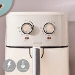 Innovagoods Vynner Pro 5500 Vintage 5,5 L – Air Fryer Sem Óleo 1700 W, Creme/Aço Inoxidável - Image 3