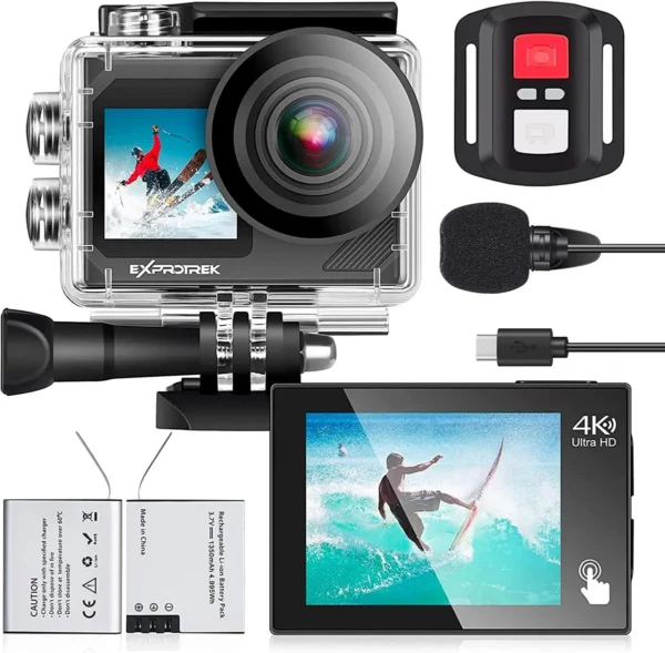Action Cam Exprotrek Câmara Desportiva 4K 20MP