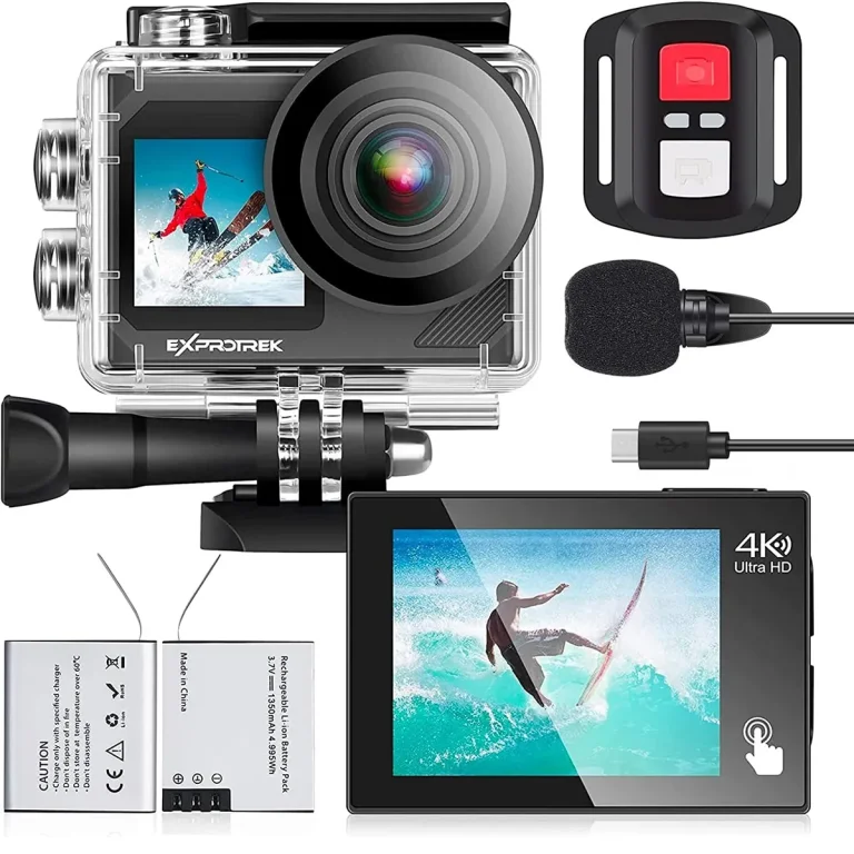 Action Cam Exprotrek Câmara Desportiva 4K 20MP