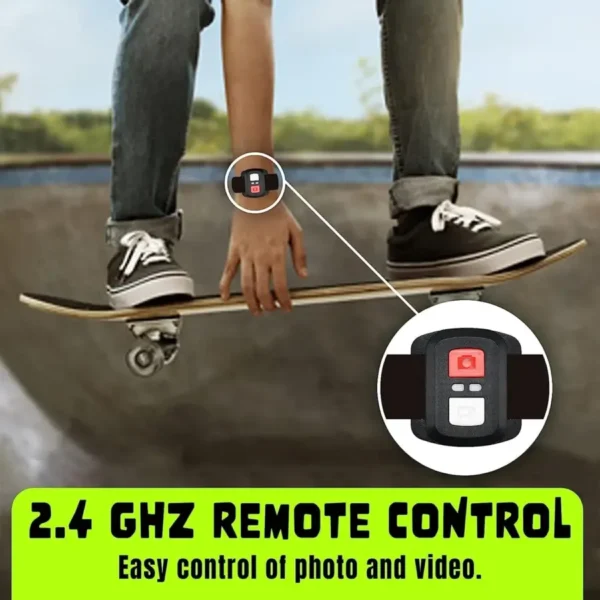 Action Cam Exprotrek Câmara Desportiva 4K 20MP - Image 3