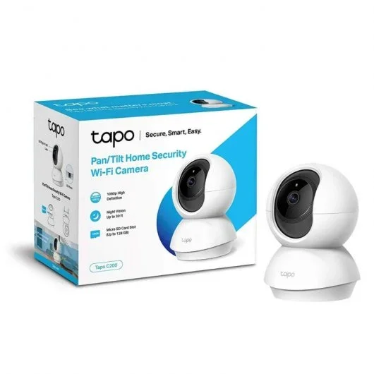Monitoramento 360º TP-LINK Tapo C200 Câmara Segurança Wi Fi Branco - Image 4