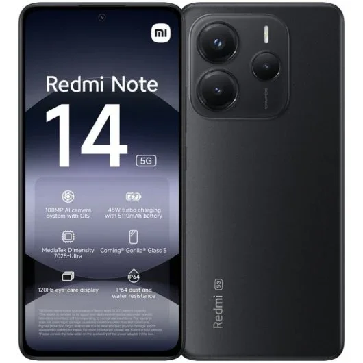Xiaomi Redmi Note 14 5G 8GB/256GB Preto