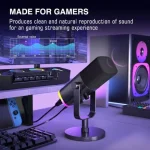 FIFINE AMPLIGAME AM8 Microfone Dinâmico XLR/USB RGB para Streaming e Podcasting - Image 8