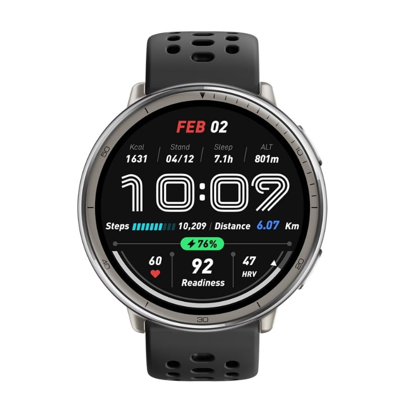 Amazfit Active 2 Pulseira de Silicone Preto - com GPS - Image 2