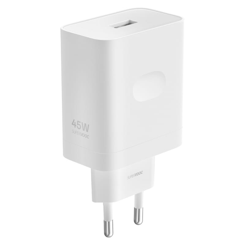 OPPO SuperVOOC 45W USB-A — Carregador Rápido de Parede Branco - Image 2