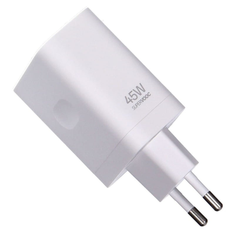 OPPO SuperVOOC 45W USB-A — Carregador Rápido de Parede Branco - Image 4