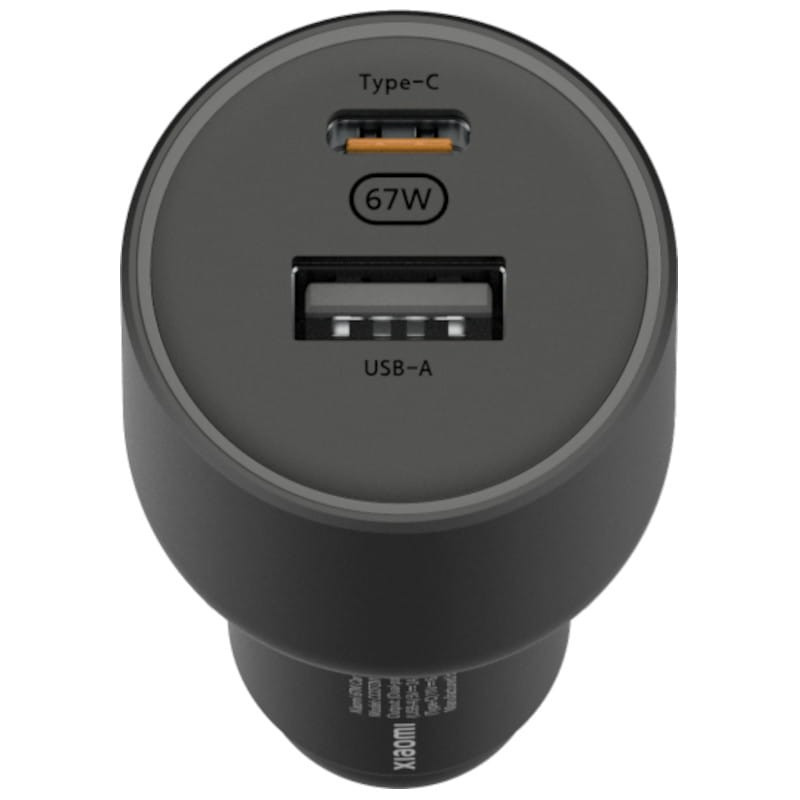 Xiaomi 67W Car Charger Carregador Carro 2x USB-C Cabo USB-C Preto - Image 2